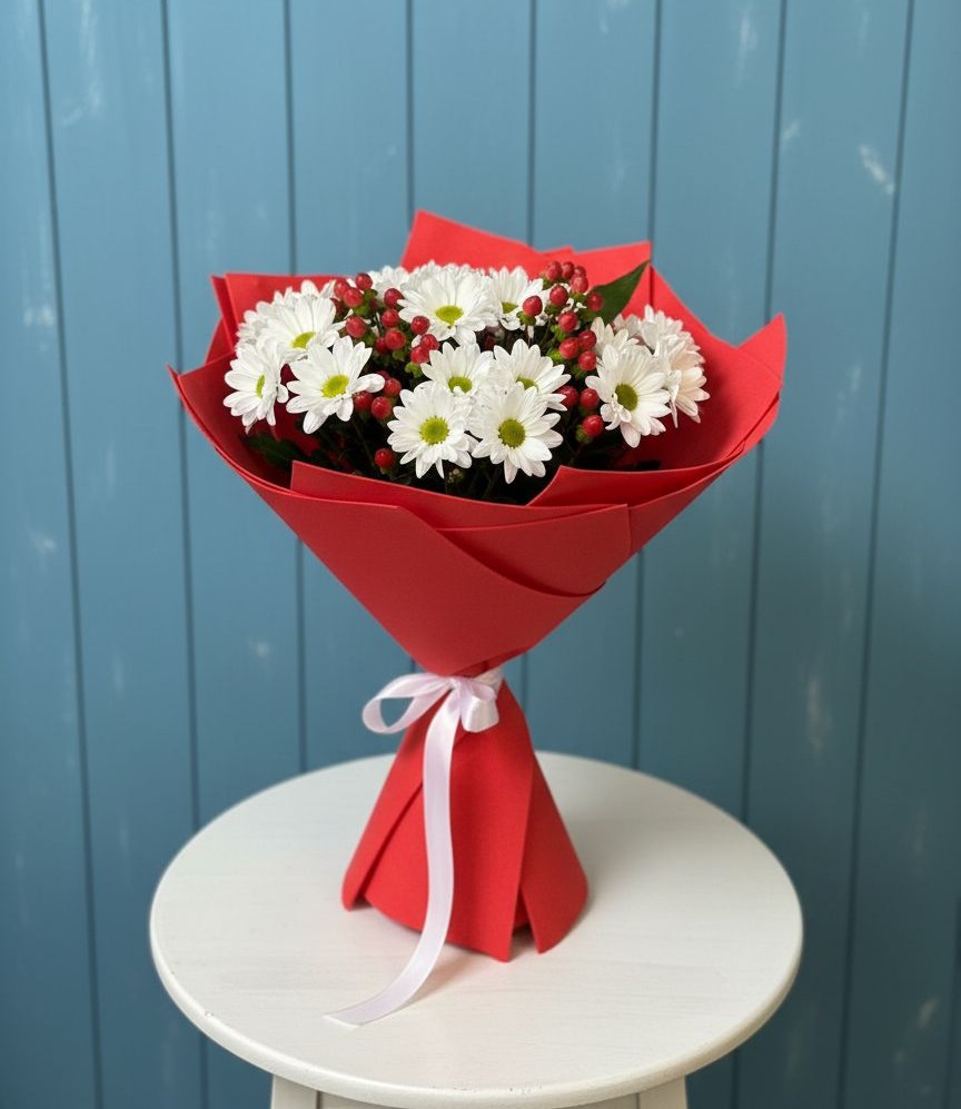 Букет цветов из: Хризантемы в Суксун