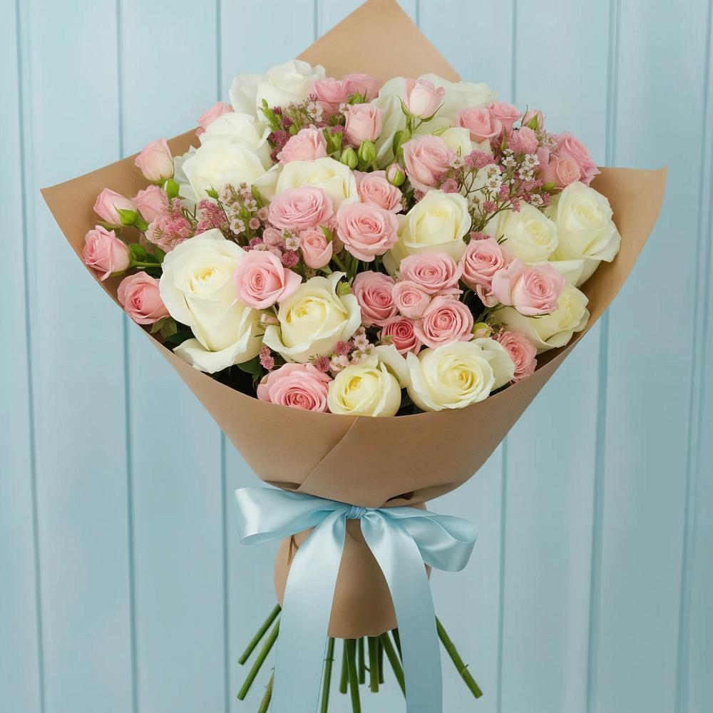 Букет цветов из: Розы в Суксун