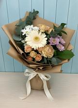 Букет цветов из:  Герберы и Хризантемы в Суксун
