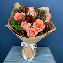 Букет цветов из:  Розы и Альстромерии в Суксун