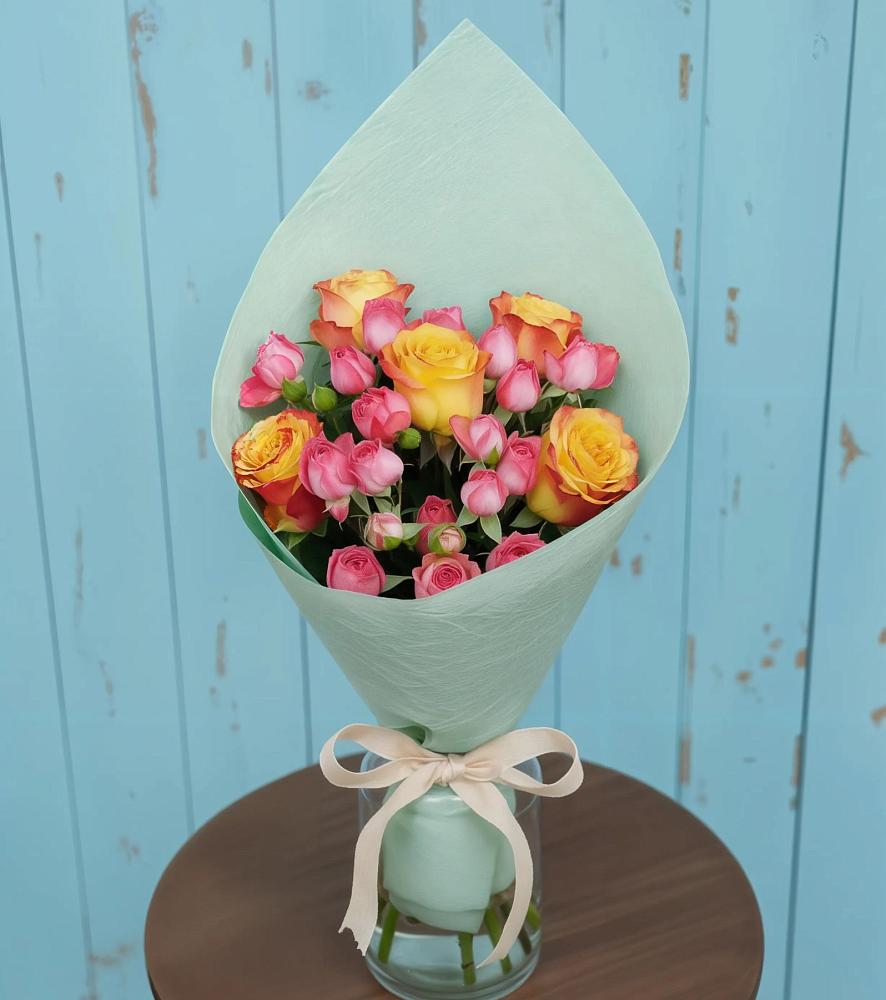 Букет цветов из: Розы в Суксун