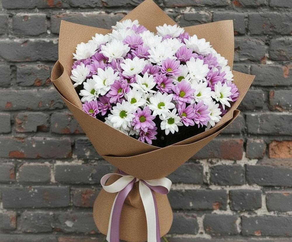 Букет цветов из: Хризантемы в Суксун