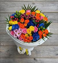 Букет цветов из:  Розы и Хризантемы в Суксун