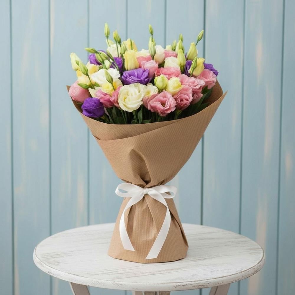 Букет цветов из: Лизиантусы в Суксун