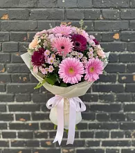 Букет цветов из:  Герберы и Хризантемы #REPLACE_PRED# Суксун