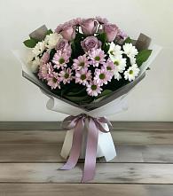 Букет цветов из:  Хризантемы и Розы #REPLACE_PRED# Суксун