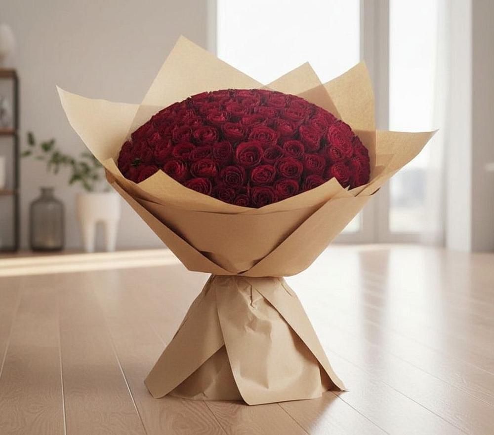Букет 101 Красная роза в Суксун