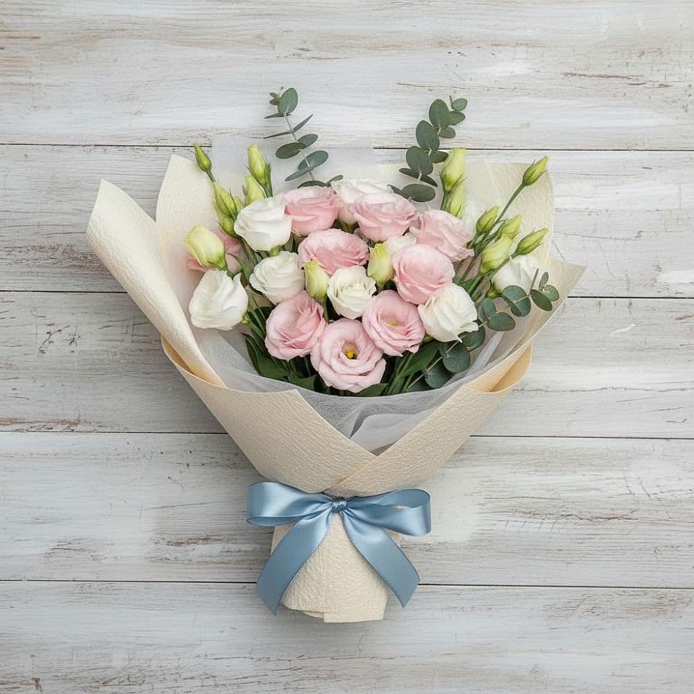 Букет цветов из: Лизиантусы в Суксун